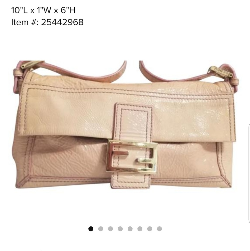 💜FENDI PINK PATENT/GOLD METAL HARDWARE